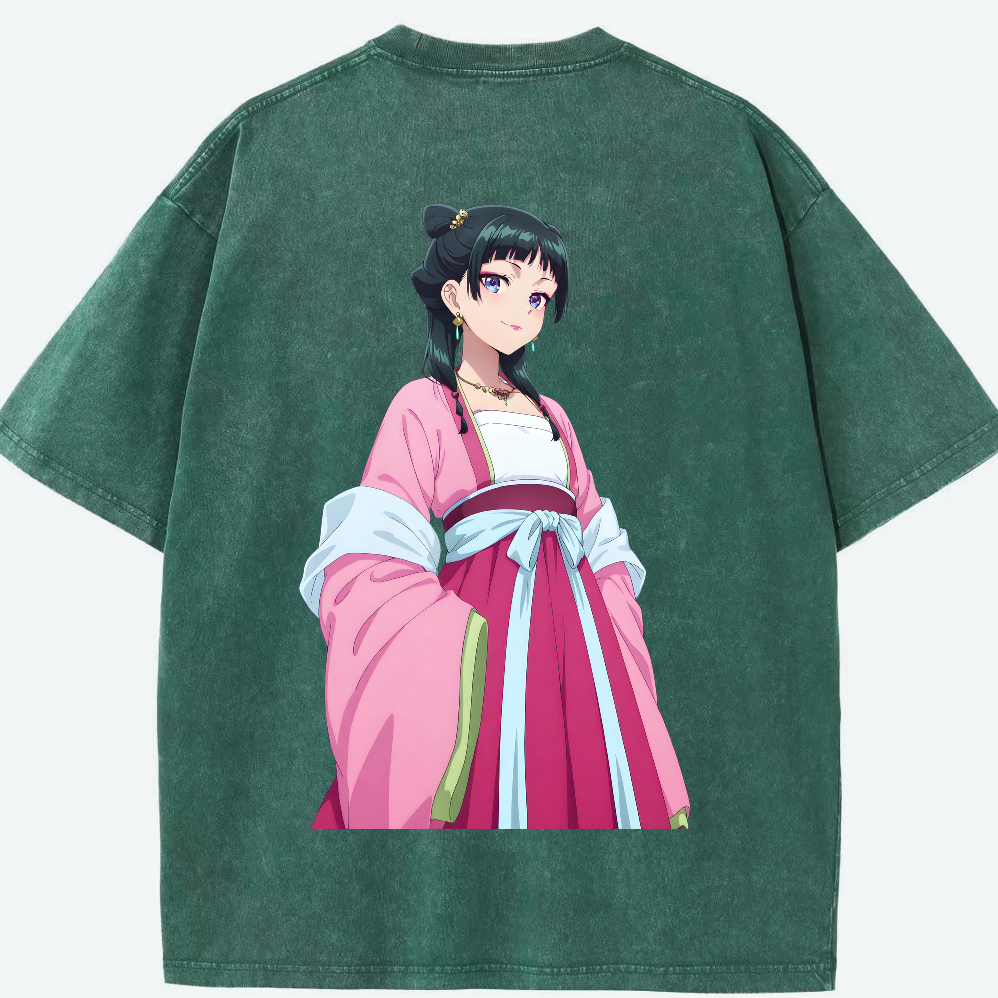 （画像用） 薬屋のひとりごと The Apothecary Diaries 綿100% ヴィンテージ風 半袖Tシャツ（背面プリント）